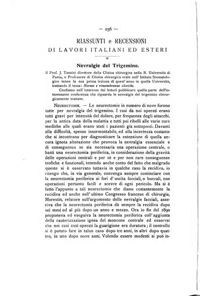 La stomatologia periodico mensile