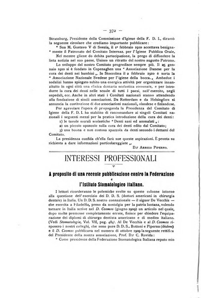 La stomatologia periodico mensile