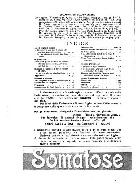 La stomatologia periodico mensile