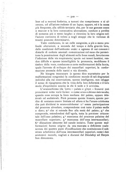 La stomatologia periodico mensile