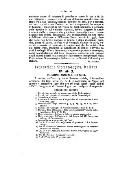 La stomatologia periodico mensile