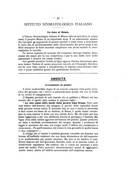 La stomatologia periodico mensile