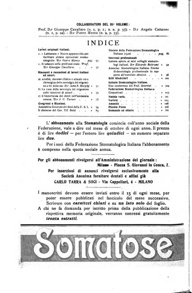 La stomatologia periodico mensile