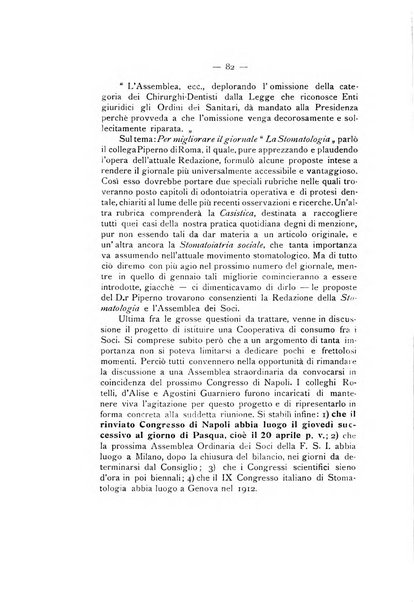 La stomatologia periodico mensile