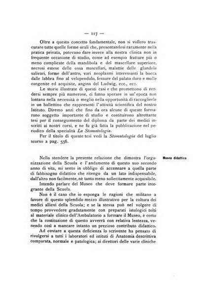 La stomatologia periodico mensile