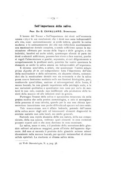 La stomatologia periodico mensile