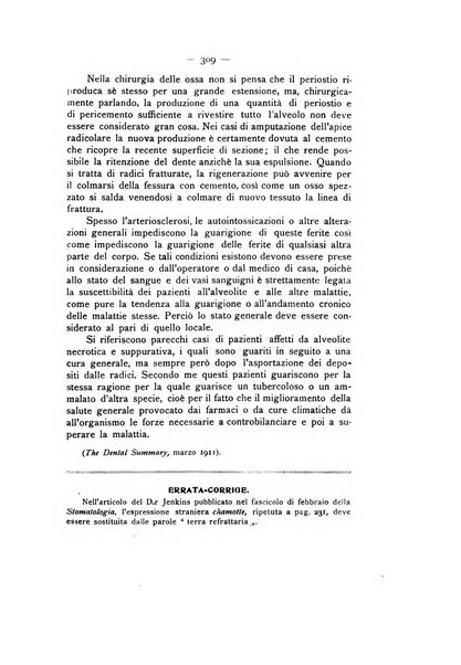 La stomatologia periodico mensile