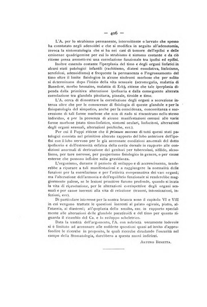 La stomatologia periodico mensile