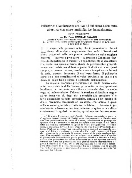 La stomatologia periodico mensile