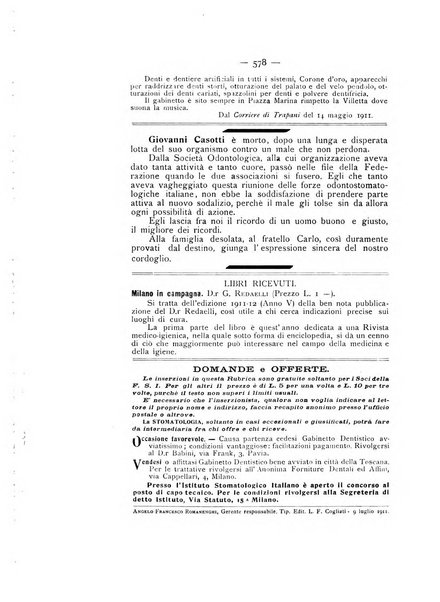 La stomatologia periodico mensile