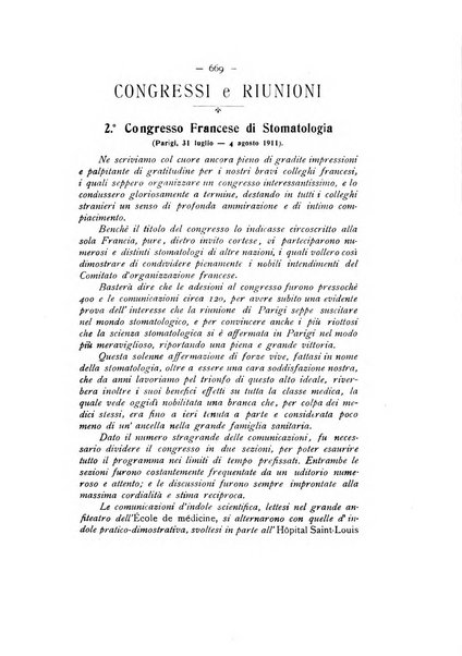 La stomatologia periodico mensile