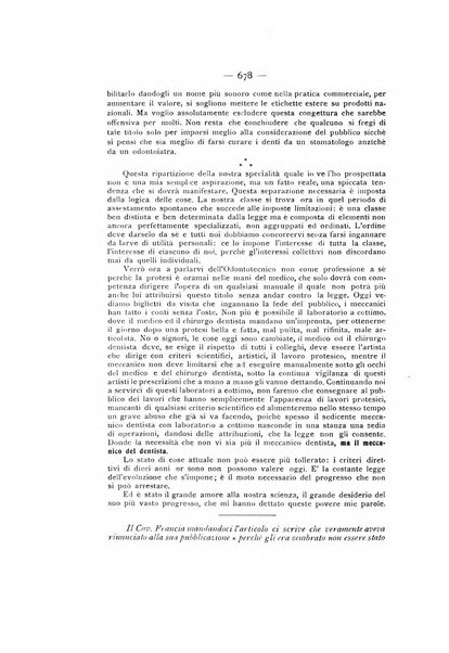 La stomatologia periodico mensile