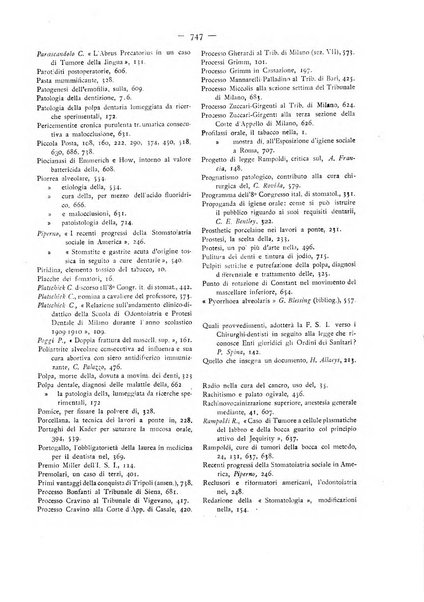 La stomatologia periodico mensile