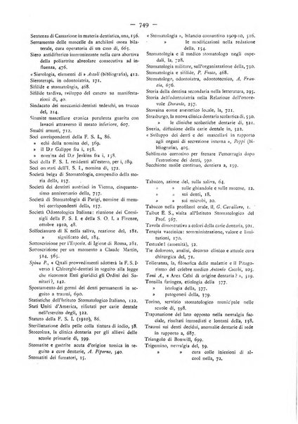 La stomatologia periodico mensile