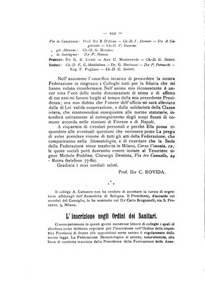 La stomatologia periodico mensile