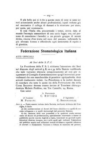 La stomatologia periodico mensile