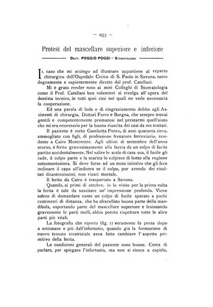 La stomatologia periodico mensile