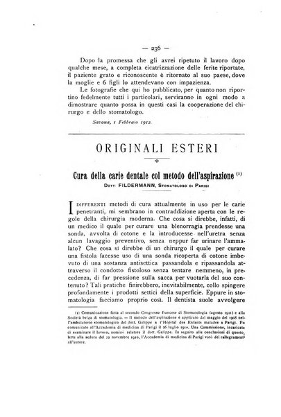 La stomatologia periodico mensile