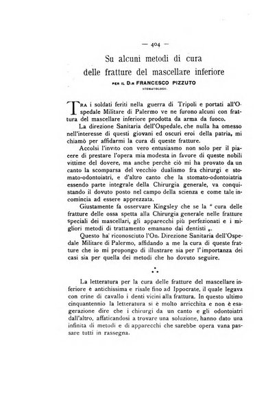 La stomatologia periodico mensile