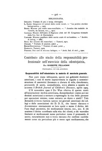 La stomatologia periodico mensile