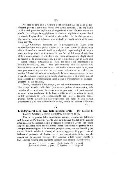 La stomatologia periodico mensile