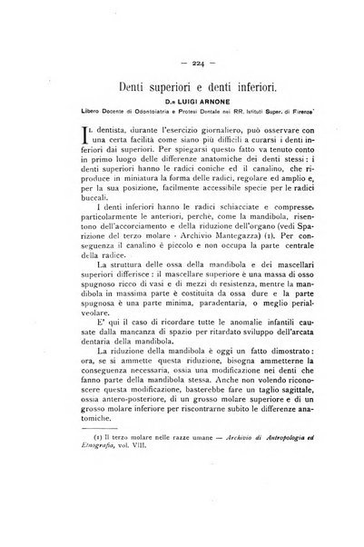 La stomatologia periodico mensile