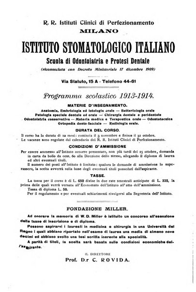 La stomatologia periodico mensile