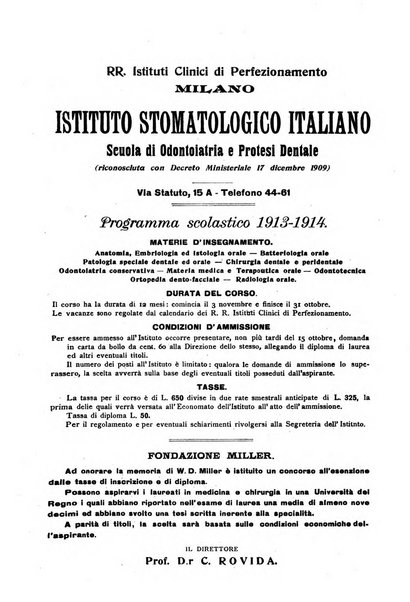 La stomatologia periodico mensile