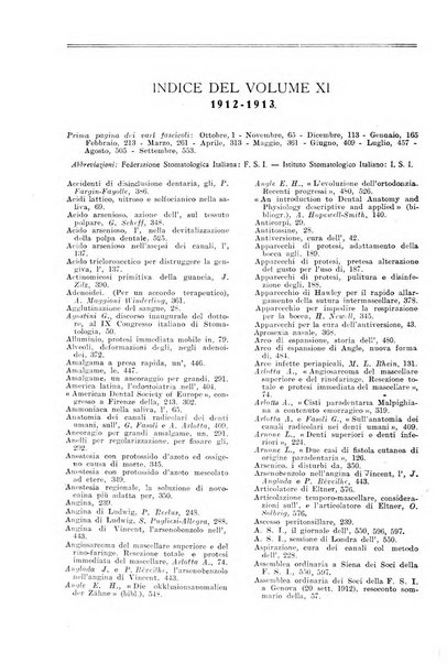 La stomatologia periodico mensile