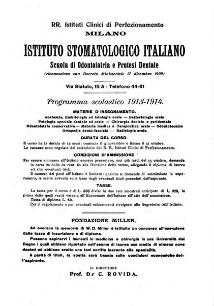 La stomatologia periodico mensile