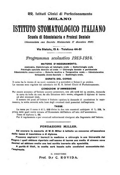 La stomatologia periodico mensile