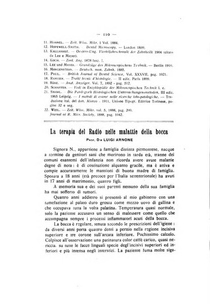 La stomatologia periodico mensile