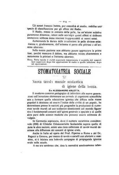 La stomatologia periodico mensile