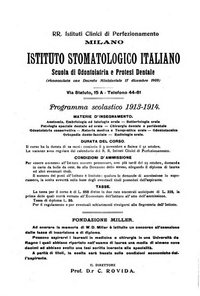 La stomatologia periodico mensile