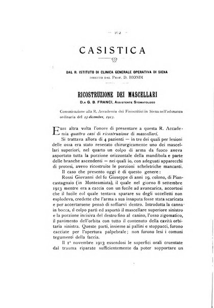 La stomatologia periodico mensile