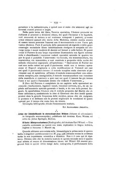 La stomatologia periodico mensile