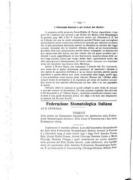 La stomatologia periodico mensile