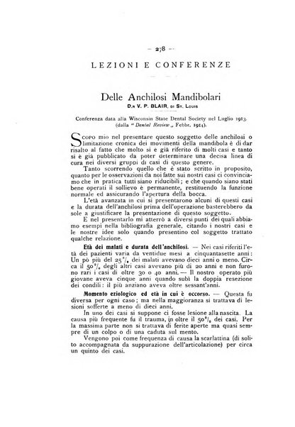 La stomatologia periodico mensile