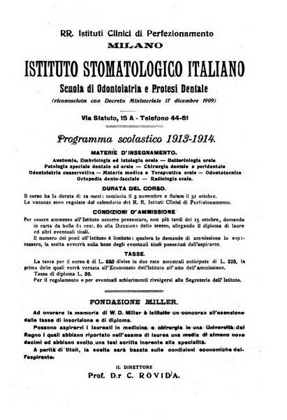 La stomatologia periodico mensile