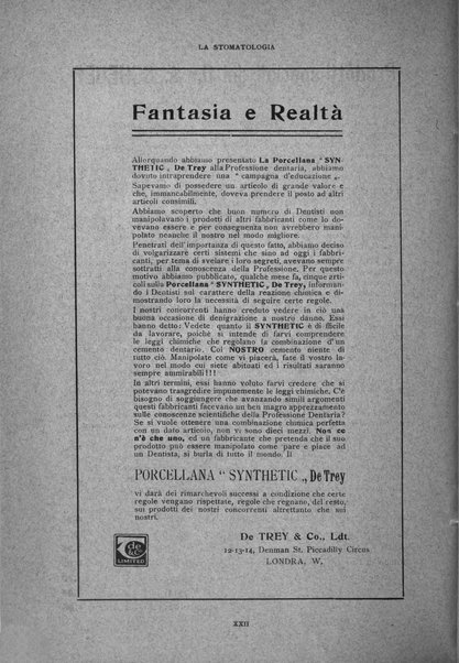 La stomatologia periodico mensile