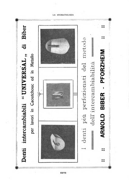 La stomatologia periodico mensile