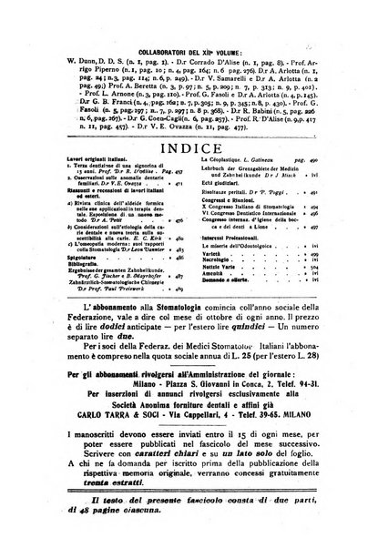 La stomatologia periodico mensile