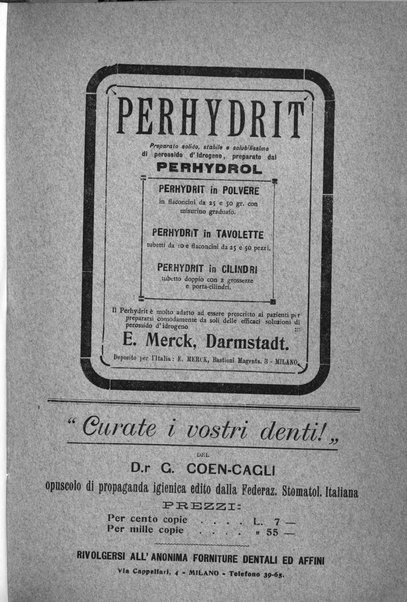 La stomatologia periodico mensile