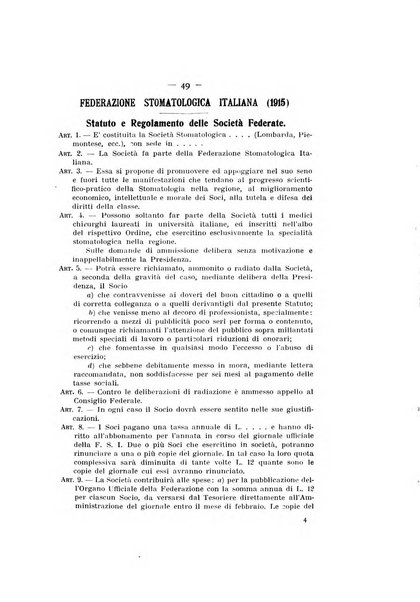 La stomatologia periodico mensile