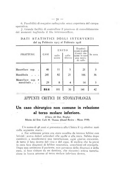 La stomatologia periodico mensile