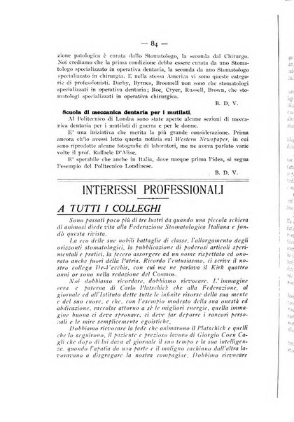 La stomatologia periodico mensile