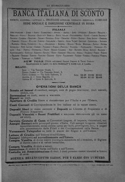 La stomatologia periodico mensile