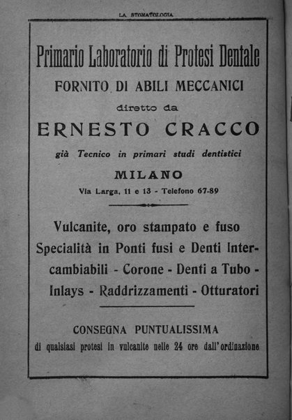 La stomatologia periodico mensile