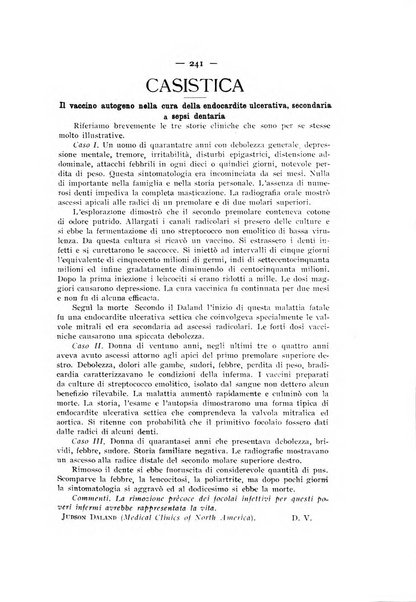 La stomatologia periodico mensile