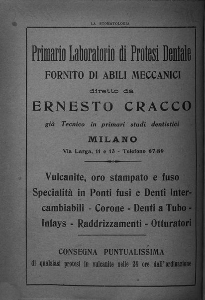 La stomatologia periodico mensile